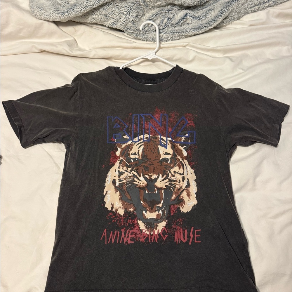 Anine Bing Black Graphic Tee